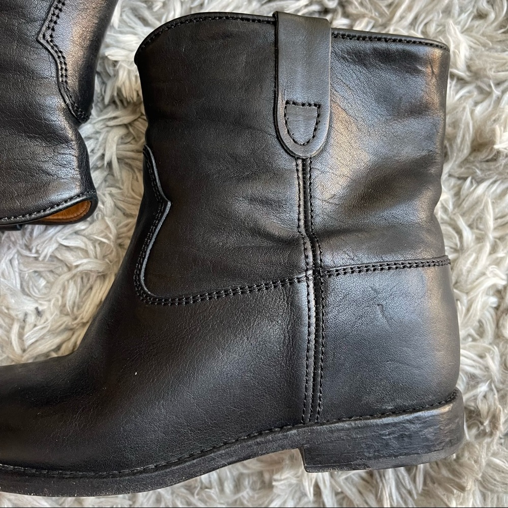 Isabel Marant Cluster Leather Hidden Wedge Ankle Boots - Picture 8 of 16